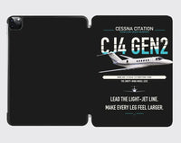 Thumbnail for Cessna Citation CJ4 Gen2 design on black ipad tablet case