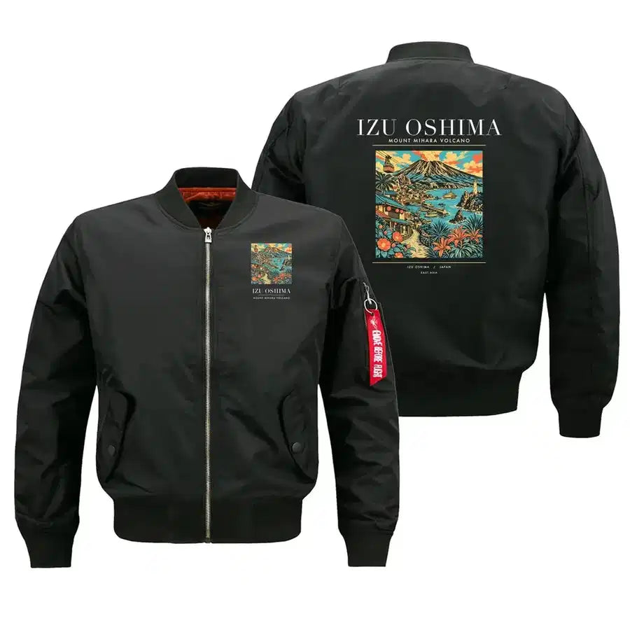 IZU OSHIMA - Poster - Bomber Jacket - Black