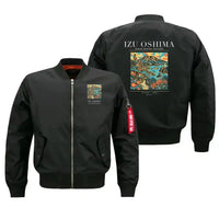 Thumbnail for IZU OSHIMA - Poster - Bomber Jacket - Black