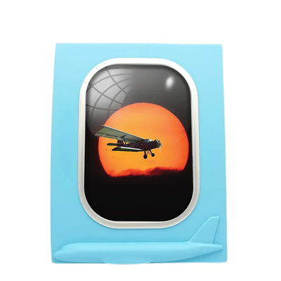 Amazing Antonov-2 With Sunset aviation design on durable resin with glass face airplane window photo frame.