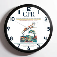 Thumbnail for Casper–Natrona County International Airport (CPR) design on white framed wall clock