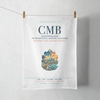Thumbnail for Bandaranaike International Airport Colombo (CMB) design on white towel