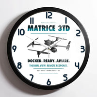 Thumbnail for DJI Matrice 3TD design on white framed wall clock