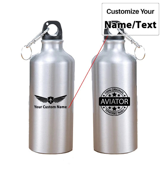 100 Original Aviator aviation design on thermos, vacuum-insulated.