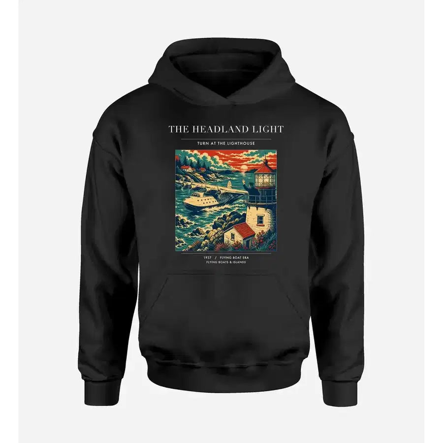 VINTAGE G4078 - The Headland Light - Premium Hoodie design on black premium