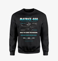 Thumbnail for DJI Matrice 400 design on black sweatshirt