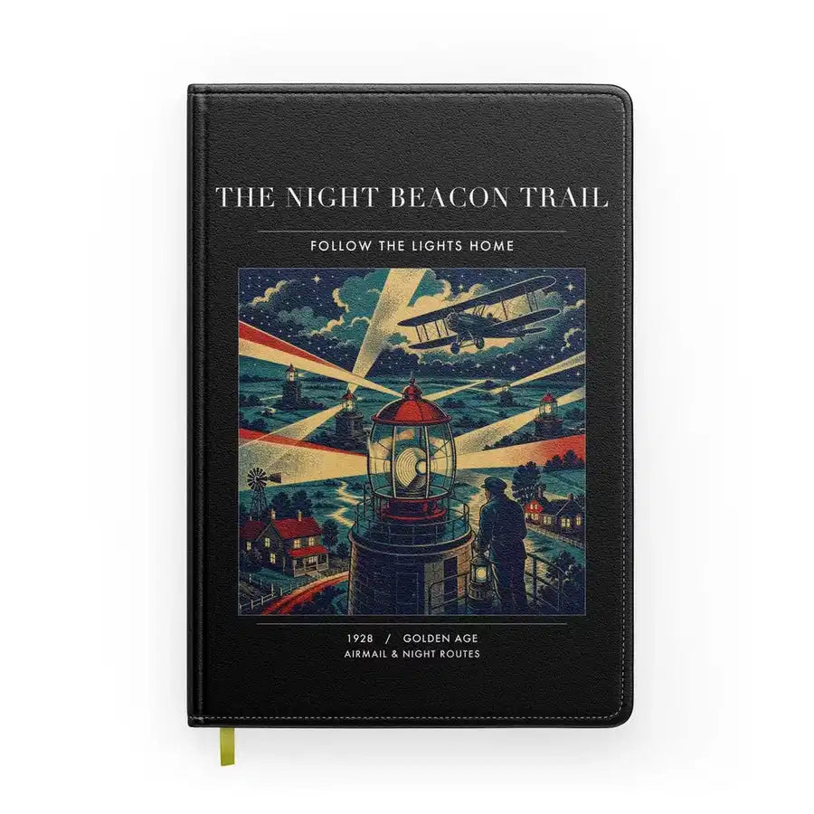 VINTAGE G4016 - The Night Beacon Trail - Designed Notebooks design on black