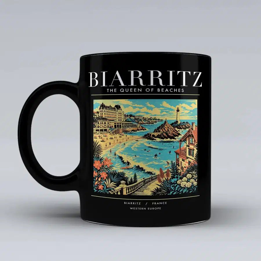 BIARRITZ - Poster - Mug - Black