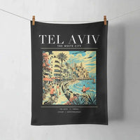 Thumbnail for TEL AVIV - Poster - Towel - Black