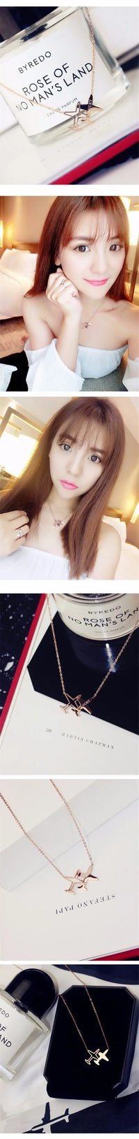 Thumbnail for Airplane Shape Necklace - view 7