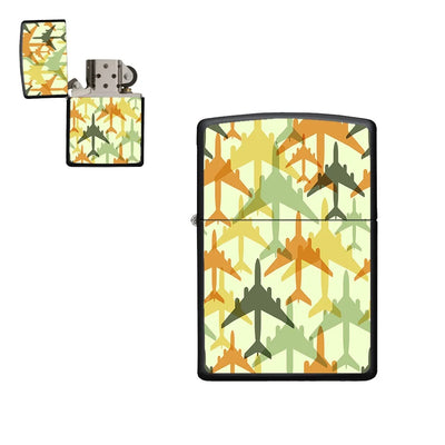 Seamless Colourful Airplanes aviation metal lighter in premium metal alloy.
