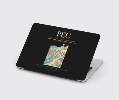 Perugia San Francesco d'Assisi – Umbria International Airport (PEG) design on black MacBook case