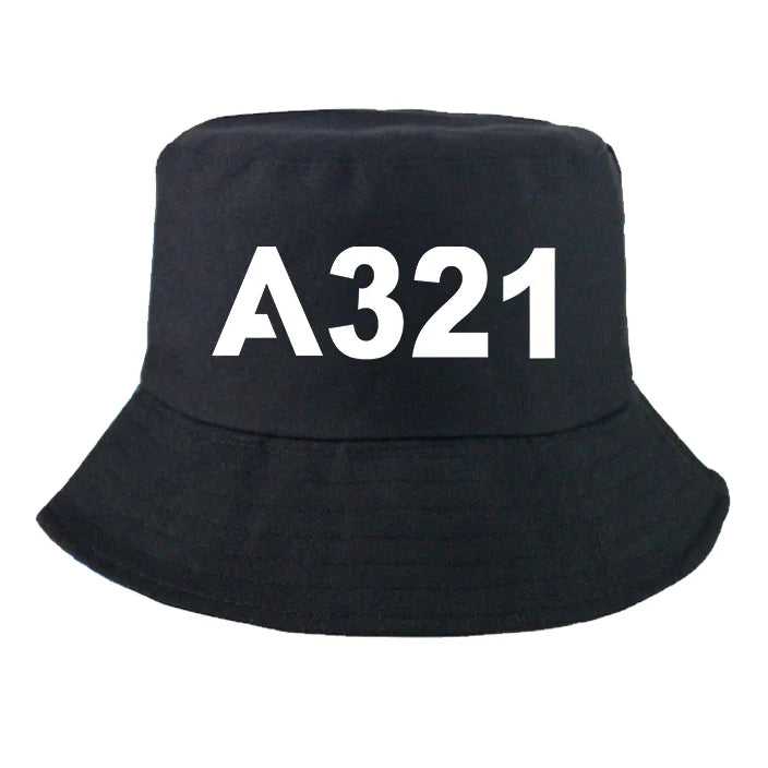 Airbus A321 Flat Text Summer aviation embroidery on breathable cotton summer hat.