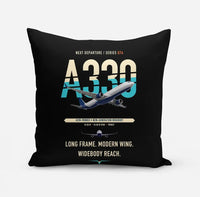 Thumbnail for Airbus A330-900neo design on black pillow