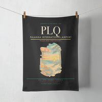 Thumbnail for Palanga International Airport (PLQ) design on black towel