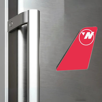 Northwest Airlines (OLD) aviation design tail magnet in 3D metal with magnetic back.