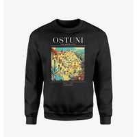 Thumbnail for OSTUNI - Poster - Sweatshirt - Black