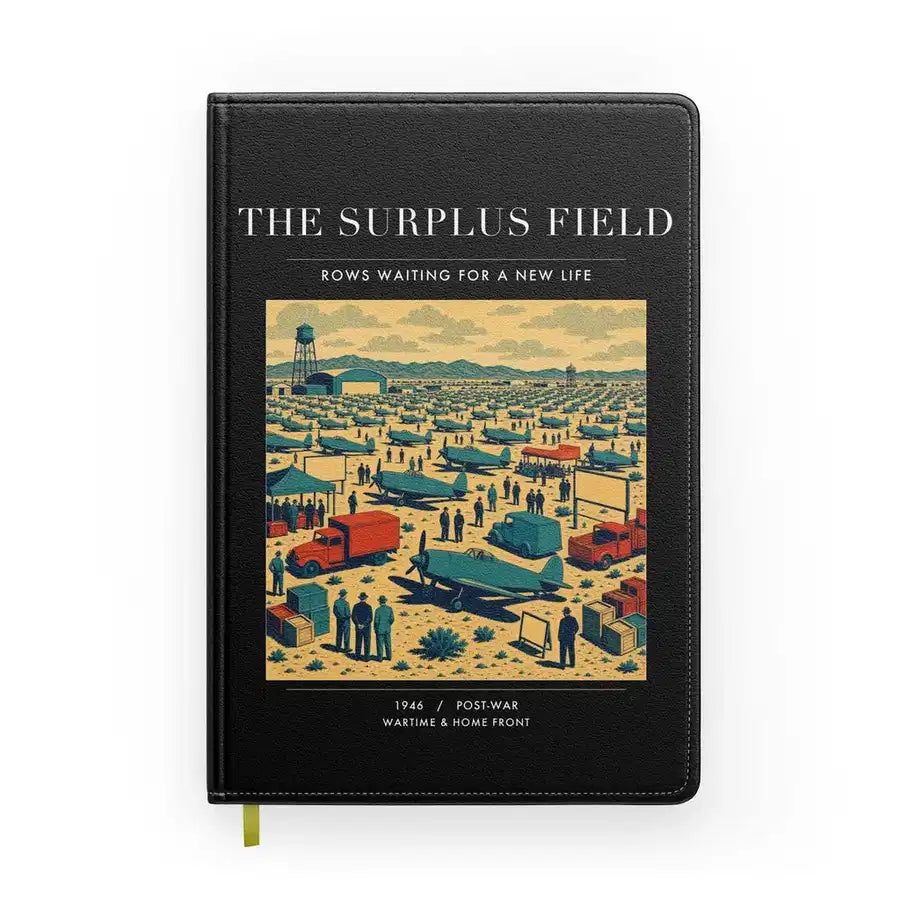 VINTAGE G4539 - The Surplus Field - Designed Notebooks design on black