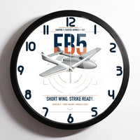 Thumbnail for de Havilland Vampire FB5 design on white framed wall clock