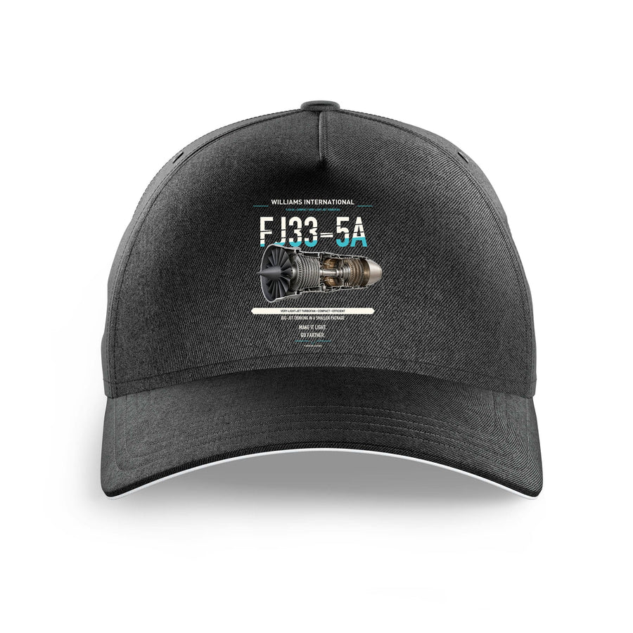 FJ33-5A design on black printed hat