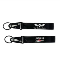 Thumbnail for Amazing Airbus A321neo aviation hawk-shaped key chain, durable metal alloy.