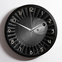 Thumbnail for Super View of Jet Engine aviation design on premium wood and metal wall clock.