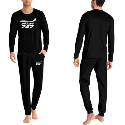 The Boeing 747 men pajamas - Black