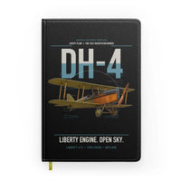 Thumbnail for Airco DH-4 Liberty Plane design on black notebook