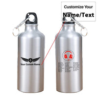 Thumbnail for Aviation Alphabet 3 aviation design on thermos, vacuum-insulated.