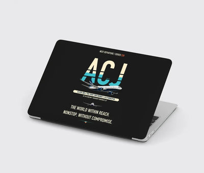 Airbus ACJ330neo / exact ACJ330-800 design on black MacBook case