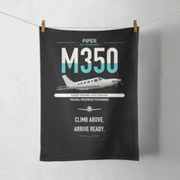 Thumbnail for Piper M350 design on black towel