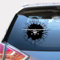 Thumbnail for Cessna 172 Silhouette Car aviation design car sticker in weather-resistant vinyl.