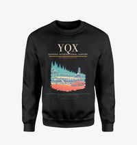 Thumbnail for Gander International Airport (YQX) design on black sweatshirt