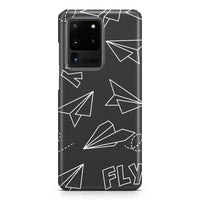 Thumbnail for Paper Airplane & Fly-Gray Samsung Case