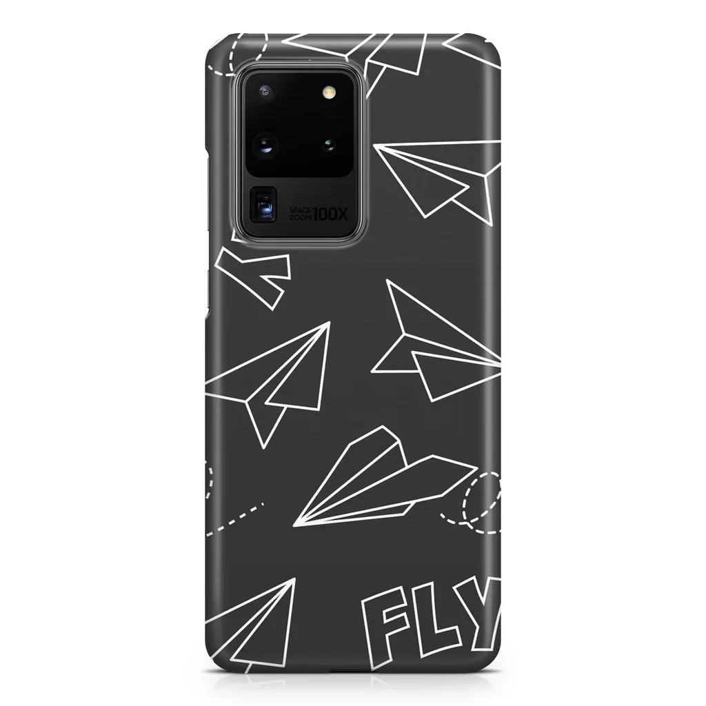 Paper Airplane & Fly-Gray Samsung Case