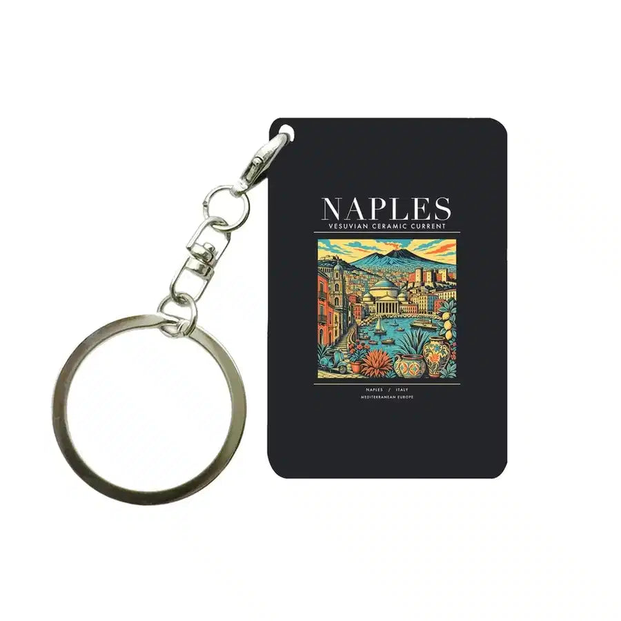 NAPLES - Poster - Key Chain - Black