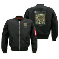Thumbnail for BOQUETE - Poster - Bomber Jacket - Black