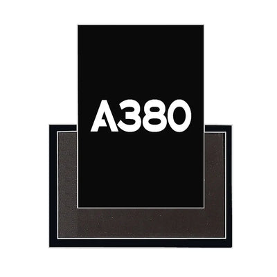 Airbus A380 Flat Text aviation design magnet in strong neodymium core.