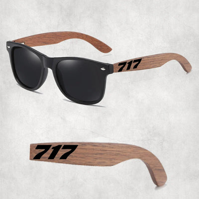 Boeing 717 Flat Text aviation sunglasses in premium polarised lenses with metal frame.
