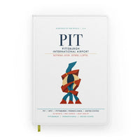 Thumbnail for Pittsburgh International Airport (PIT) design on white notebook