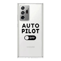 Thumbnail for Auto Pilot Off Transparent Silicone Samsung Case