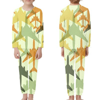 Thumbnail for Seamless Colourful Airplanes children pajamas - view 1