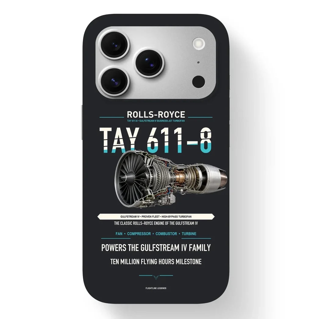 TAY 611-8 Case design on black iphone case
