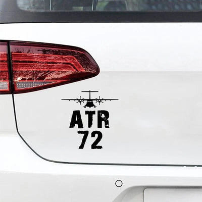 ATR-72 & Plane Car aviation design car sticker in weather-resistant vinyl.