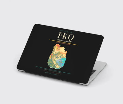 Fakfak Airport (FKQ) design on black MacBook case