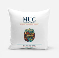 Thumbnail for Munich Airport (MUC) design on white pillow