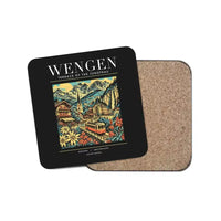 Thumbnail for WENGEN - Poster - Coaster - Black