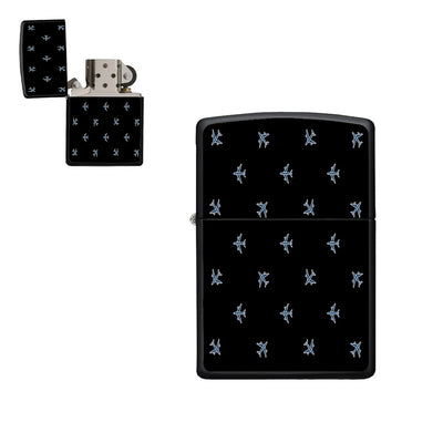 Nice Airplanes (Black) aviation metal lighter in premium metal alloy.