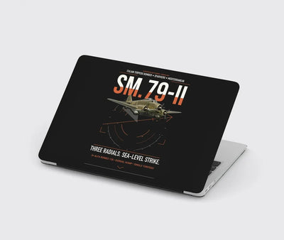 Savoia-Marchetti SM.79-II Sparviero design on black MacBook case