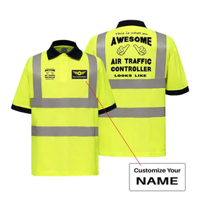 Air Traffic Controller Reflective Polo T-Shirts